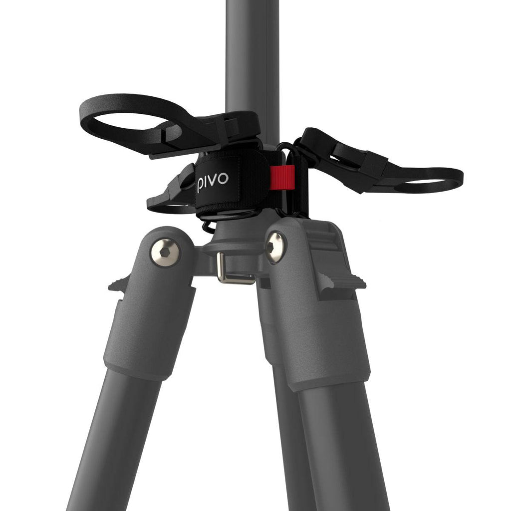 Pivo Tripod Weight enhancing tripod stability with adjustable straps and secure buckles.